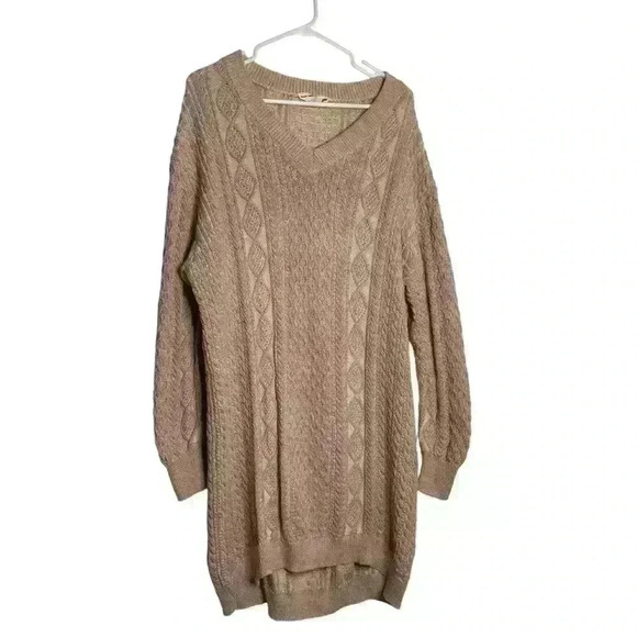 Back Beat Co. Fisherman Rose Gold
Metallic thread cotton Sweater Dress Size ML - Picture 3 of 12